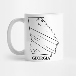 A funny map of Georgia 2 Mug